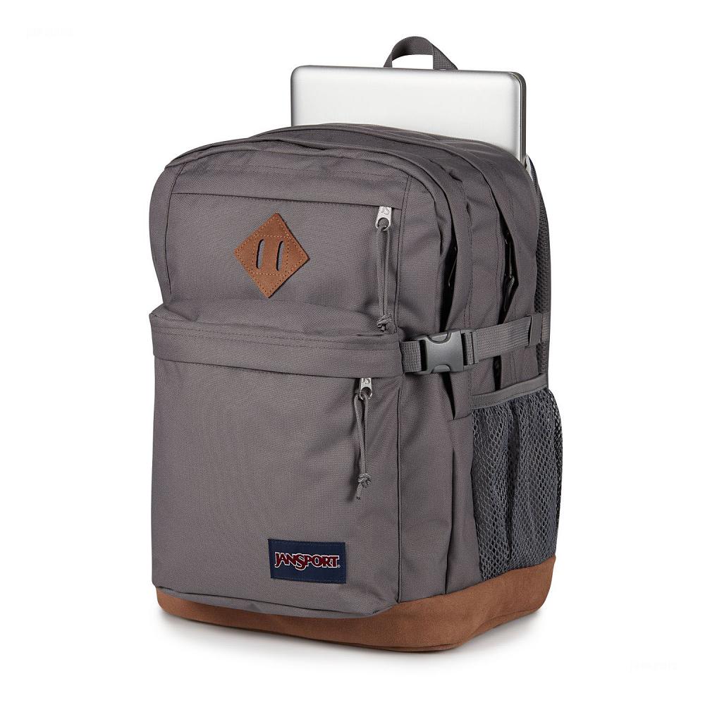 Sac à Dos Ordinateur JanSport SUEDE CAMPUS Grise Foncé | OYK-72154984